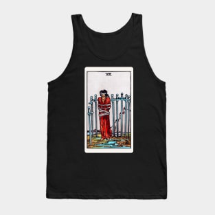 Card #57 - Eight Of Swords - Rider Waite Smith Tarot Tank Top